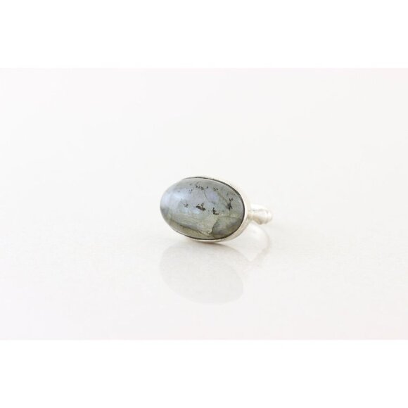 Sterling Silver Labradorite Ring Size 6 - Picture 7 of 8